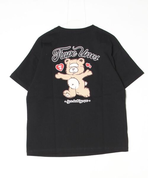 AAPE BY A BATHING APE(エーエイプバイアベイシングエイプ)の「AAPE BASIC TEE(Tシャツ/カットソー・レディース・ブラック/アイボリー・SMALL/XX-SMALL/X-SMALL)」の9枚目の写真