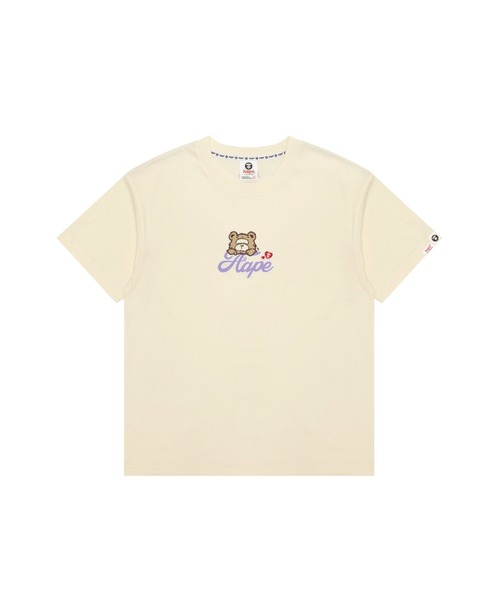 AAPE BY A BATHING APE(エーエイプバイアベイシングエイプ)の「AAPE BASIC TEE(Tシャツ/カットソー・レディース・ブラック/アイボリー・SMALL/XX-SMALL/X-SMALL)」の2枚目の写真