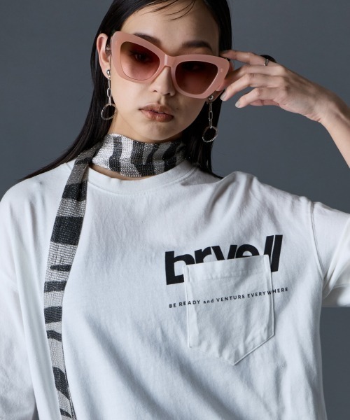 GEVS.(ジェイヴィス)の「綿100%ロゴプリントチュニックTシャツ<大きいサイズ有>GEVS.(その他トップス・レディース・オフホワイト/ブラック/ベージュ・M/L/LL/3L/4L/5L)」の1枚目の写真