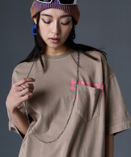 GEVS.(ジェイヴィス)の「綿100%ロゴプリントチュニックTシャツ<大きいサイズ有>GEVS.(その他トップス・レディース・オフホワイト/ブラック/ベージュ・M/L/LL/3L/4L/5L)」の14枚目の写真