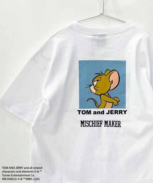TOM&JERRY BIG 半袖Tシャツ トム＆ジェリー（Tシャツ/カットソー
