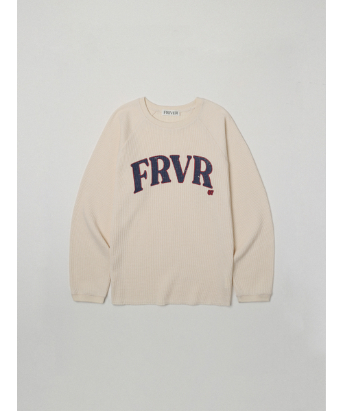 FRIVER07（フリバー07）の「Friver logo waffle t-shirt [FRSP05LT04]_Cream（Tシャツ/カットソー・レディース・Cream・FREE）」の2枚目の写真