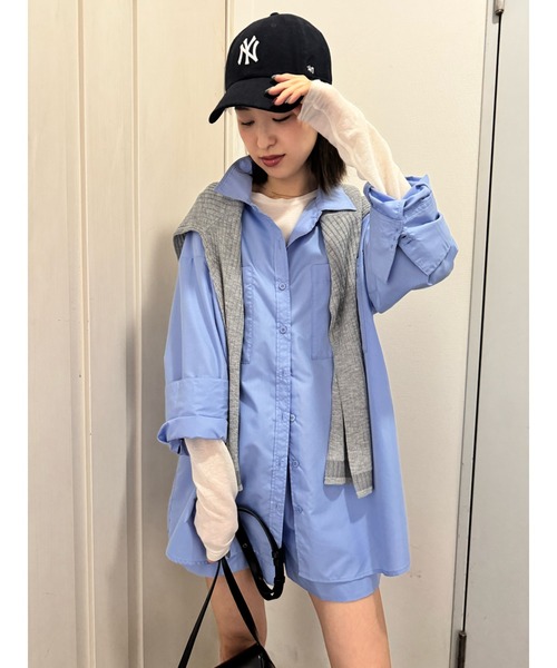 TRUNC(トランクエイティーエイト)の「Utility Shirt & Shorts Setup(シャツ/ブラウス・レディース・ブルー・FREE)」の21枚目の写真