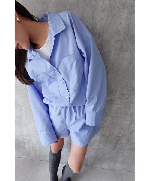 TRUNC(トランクエイティーエイト)の「Utility Shirt & Shorts Setup(シャツ/ブラウス・レディース・ブルー・FREE)」の5枚目の写真