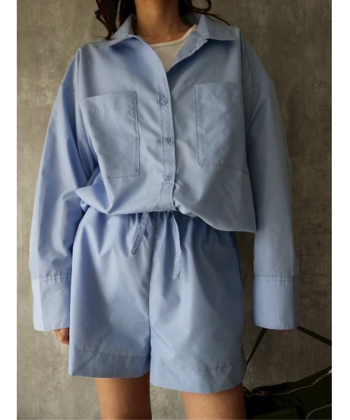 TRUNC(トランクエイティーエイト)の「Utility Shirt & Shorts Setup(シャツ/ブラウス・レディース・ブルー・FREE)」の11枚目の写真