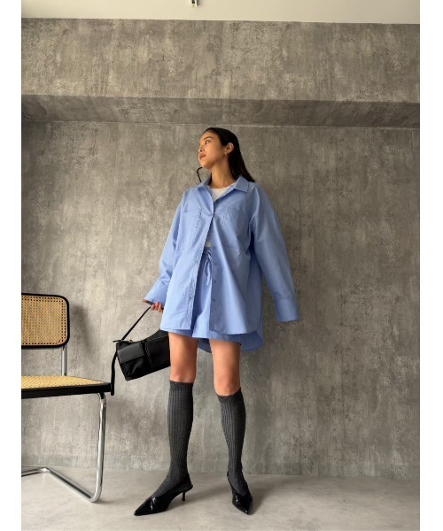 TRUNC(トランクエイティーエイト)の「Utility Shirt & Shorts Setup(シャツ/ブラウス・レディース・ブルー・FREE)」の16枚目の写真