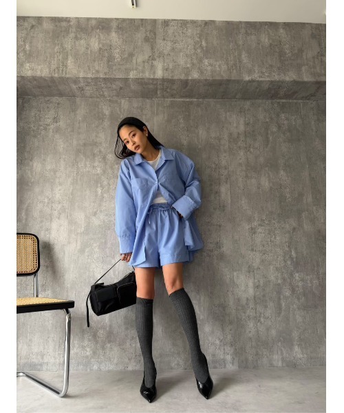 TRUNC(トランクエイティーエイト)の「Utility Shirt & Shorts Setup(シャツ/ブラウス・レディース・ブルー・FREE)」の14枚目の写真
