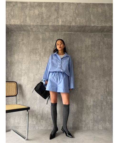 TRUNC(トランクエイティーエイト)の「Utility Shirt & Shorts Setup(シャツ/ブラウス・レディース・ブルー・FREE)」の18枚目の写真
