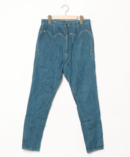メルシーボークー mercibeaucoup デニム サルエルパンツ Lee