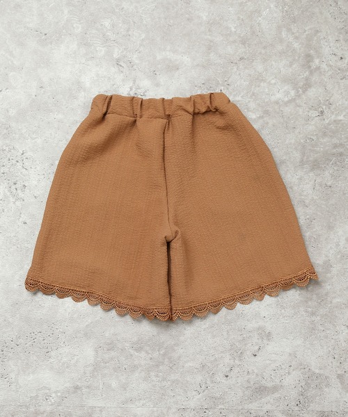 la poche biscuit(ラポシェビスキュイ)の「裾レース スカラップキュロットパンツ(その他パンツ・キッズ・ブラウン/アイボリー/ブラック・130/80/100/90/140/120/110)」の11枚目の写真