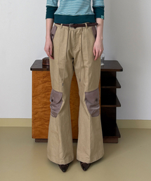 HERETIC（ヘレティック）の「BUTTON FLARED CARGO PANTS / washed beige（その他パンツ）」