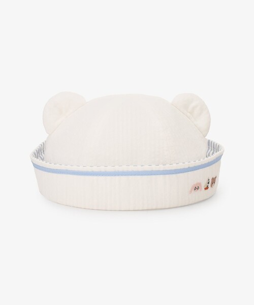 Afternoon Tea（アフタヌーンティー）の「サマーハット/レ プルミエ ザミ（その他ベビー用品・キッズ・ホワイト・ONE SIZE）」の4枚目の写真