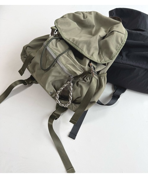 Q(キュー)の「ミリタリーバックパック(バックパック/リュック・レディース・ブラック・ONE SIZE)」の19枚目の写真