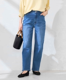 サマーストレッチデニムストレートパンツ