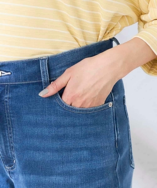 a.v.v（アーヴェヴェ）の「サマーストレッチデニムストレートパンツ（その他パンツ・レディース・ライトグレー/ブルー/ダークインディゴブルー・38/36/34/40/42）」の21枚目の写真
