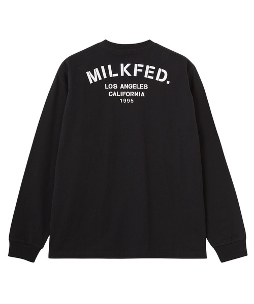 MILKFED.(ミルクフェド)の「STENCIL ARCH LOGO L/S TEE(Tシャツ/カットソー・レディース・ブラック/オフホワイト/バーガンディー・M/L)」の18枚目の写真