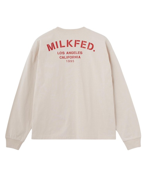 MILKFED.(ミルクフェド)の「STENCIL ARCH LOGO L/S TEE(Tシャツ/カットソー・レディース・ブラック/オフホワイト/バーガンディー・M/L)」の20枚目の写真