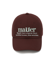 MAUER（マウアー）の「MAUER BERLIN LEISE CAP (BURGUNDY)（キャップ）」