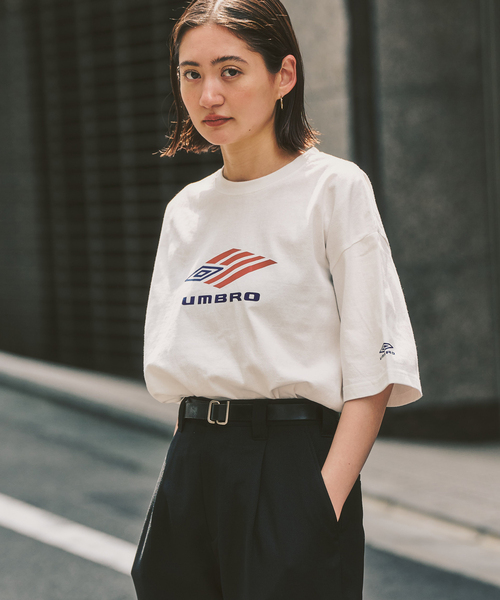 UMBRO×417 USA26 FLAG LOGO TEE