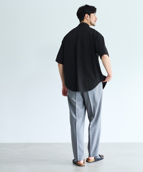 coca（coca）（コカ）の「【WEB限定セール】ライトエンボス半袖シャツ（シャツ/ブラウス・メンズ・ブラウン/ブラック・XL/L/M）」の6枚目の写真