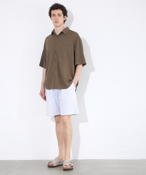 coca（coca）（コカ）の「【WEB限定セール】ライトエンボス半袖シャツ（シャツ/ブラウス・メンズ・ブラウン/ブラック・XL/L/M）」の8枚目の写真