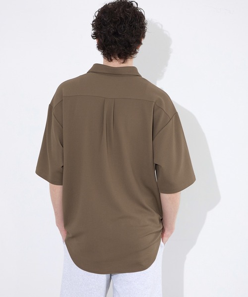 coca（coca）（コカ）の「【WEB限定セール】ライトエンボス半袖シャツ（シャツ/ブラウス・メンズ・ブラウン/ブラック・XL/L/M）」の10枚目の写真