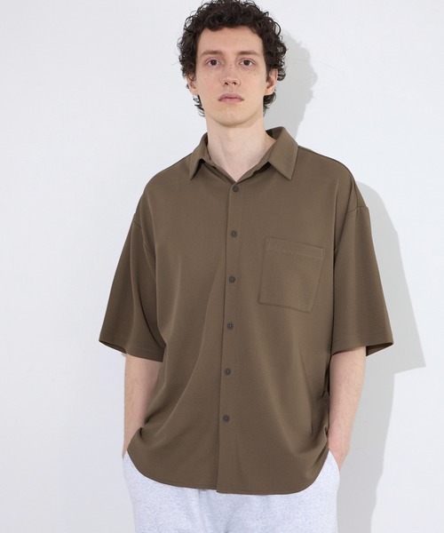 coca（coca）（コカ）の「【WEB限定セール】ライトエンボス半袖シャツ（シャツ/ブラウス・メンズ・ブラウン/ブラック・XL/L/M）」の11枚目の写真