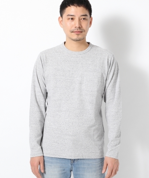 GLOBAL WORK（グローバルワーク）の「サカリバクルー長袖Ｔ/709723（Tシャツ/カットソー・メンズ・グレー/ダークグレー/ネイビー/ホワイト・X-LARGE/MEDIUM/SMALL/LARGE）」の3枚目の写真