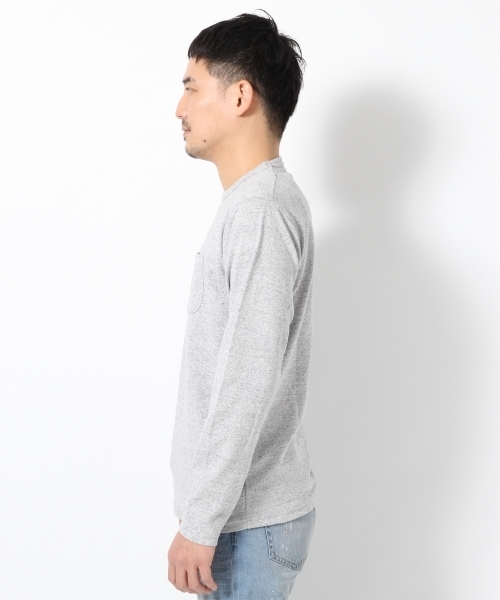 GLOBAL WORK（グローバルワーク）の「サカリバクルー長袖Ｔ/709723（Tシャツ/カットソー・メンズ・グレー/ダークグレー/ネイビー/ホワイト・X-LARGE/MEDIUM/SMALL/LARGE）」の5枚目の写真