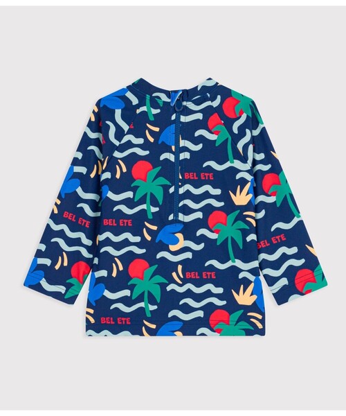 PETIT BATEAU（プチバトー）の「プリントラッシュガード（水着・キッズ・ブルー系その他・18MONTH/24MONTH/36MONTH/12MONTH）」の5枚目の写真
