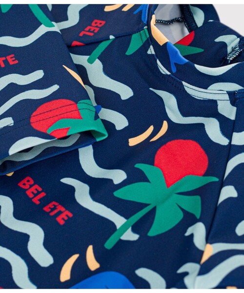 PETIT BATEAU（プチバトー）の「プリントラッシュガード（水着・キッズ・ブルー系その他・18MONTH/24MONTH/36MONTH/12MONTH）」の6枚目の写真