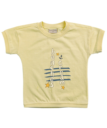 アンカー レタリング 半袖Tシャツ - クリームレモン