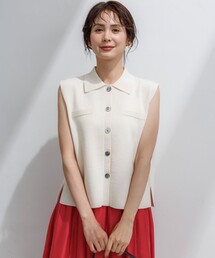 ライトスポンディッシュ ポロ襟ニット