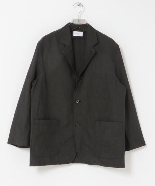 URBAN RESEARCH(アーバンリサーチ)の「new basic WOOL LINEN SINGLE SHIRTS JACKET(その他アウター・メンズ・ストライプ/ブラック・X-LARGE/LARGE/MEDIUM)」の3枚目の写真