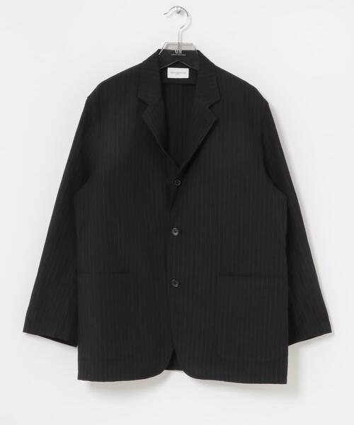 URBAN RESEARCH(アーバンリサーチ)の「new basic WOOL LINEN SINGLE SHIRTS JACKET(その他アウター・メンズ・ストライプ/ブラック・X-LARGE/LARGE/MEDIUM)」の5枚目の写真