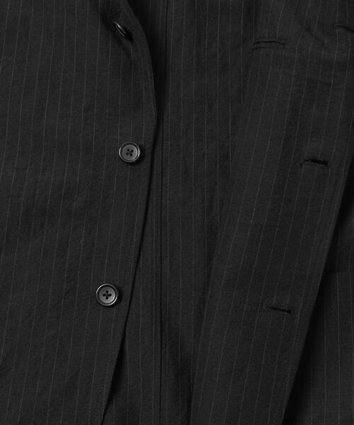 URBAN RESEARCH(アーバンリサーチ)の「new basic WOOL LINEN SINGLE SHIRTS JACKET(その他アウター・メンズ・ストライプ/ブラック・X-LARGE/LARGE/MEDIUM)」の6枚目の写真
