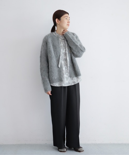 NOMBRE IMPAIR(ノンブルアンペール)の「【予約】ヘリンボーンコンビ イージーパンツ(その他パンツ・レディース・ブラウン/ブラック・FREE)」の11枚目の写真
