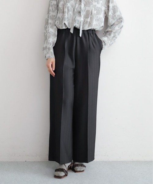 NOMBRE IMPAIR(ノンブルアンペール)の「【予約】ヘリンボーンコンビ イージーパンツ(その他パンツ・レディース・ブラウン/ブラック・FREE)」の5枚目の写真
