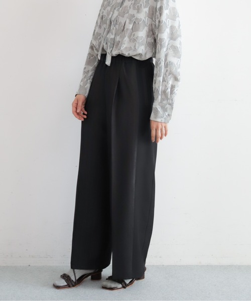 NOMBRE IMPAIR(ノンブルアンペール)の「【予約】ヘリンボーンコンビ イージーパンツ(その他パンツ・レディース・ブラウン/ブラック・FREE)」の4枚目の写真