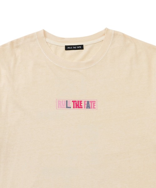 RULE THE FATE(ルールザフェイト)の「RTF VERTICAL TEE/バーティカルTシャツ(Tシャツ/カットソー・メンズ・ベージュ/ブラック・0/2/1)」の6枚目の写真