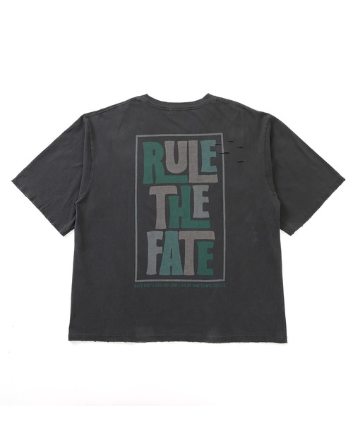 RULE THE FATE(ルールザフェイト)の「RTF VERTICAL TEE/バーティカルTシャツ(Tシャツ/カットソー・メンズ・ベージュ/ブラック・0/2/1)」の8枚目の写真