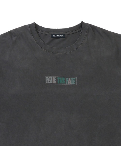 RULE THE FATE(ルールザフェイト)の「RTF VERTICAL TEE/バーティカルTシャツ(Tシャツ/カットソー・メンズ・ベージュ/ブラック・0/2/1)」の9枚目の写真