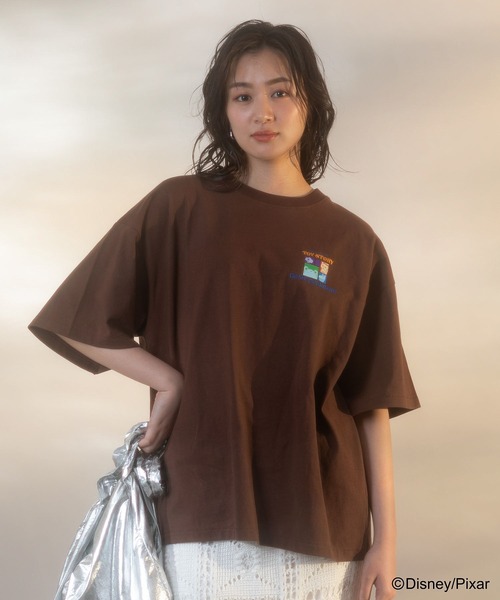 Green　Parks（グリーンパークス）の「トイストーリー/バックプリントTシャツ（Tシャツ/カットソー・レディース・ブラウン/オフホワイト・FREE）」の8枚目の写真