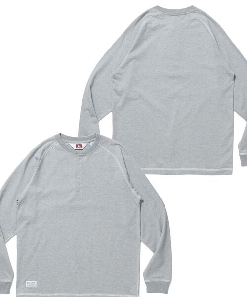 BEN DAVIS（ベンデイビス）の「【BENDAVIS】BEN'S HENLEY L/S TEE / ヘンリーネック ロング ユニセックス ラグラン 長袖（Tシャツ/カットソー・メンズ・その他1/ネイビー/ブラック/グレー/ホワイト/オフホワイト/ワイン・X-LARGE/MEDIUM/LARGE）」の5枚目の写真