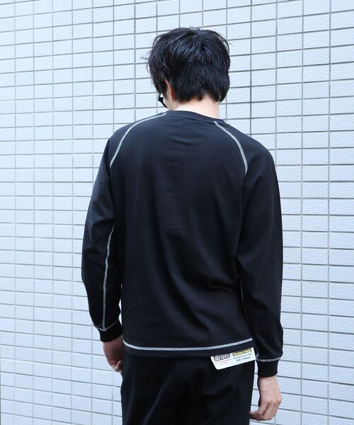BEN DAVIS（ベンデイビス）の「【BENDAVIS】BEN'S HENLEY L/S TEE / ヘンリーネック ロング ユニセックス ラグラン 長袖（Tシャツ/カットソー・メンズ・その他1/ネイビー/ブラック/グレー/ホワイト/オフホワイト/ワイン・X-LARGE/MEDIUM/LARGE）」の9枚目の写真