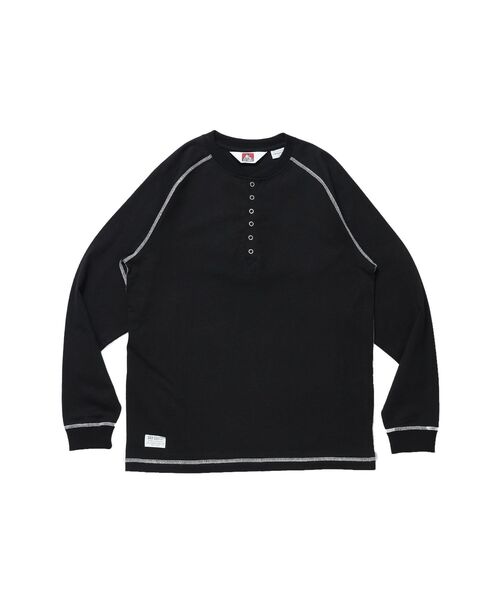 BEN DAVIS（ベンデイビス）の「【BENDAVIS】BEN'S HENLEY L/S TEE / ヘンリーネック ロング ユニセックス ラグラン 長袖（Tシャツ/カットソー・メンズ・その他1/ネイビー/ブラック/グレー/ホワイト/オフホワイト/ワイン・X-LARGE/MEDIUM/LARGE）」の14枚目の写真