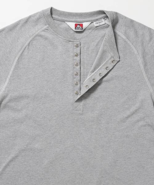 BEN DAVIS（ベンデイビス）の「【BENDAVIS】BEN'S HENLEY L/S TEE / ヘンリーネック ロング ユニセックス ラグラン 長袖（Tシャツ/カットソー・メンズ・その他1/ネイビー/ブラック/グレー/ホワイト/オフホワイト/ワイン・X-LARGE/MEDIUM/LARGE）」の21枚目の写真
