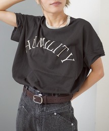 【デイリー使いにぴったり】ネック配色ロゴT