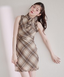 2way ribbon american sleeve onepiece / 2way リボンアメスリワンピース