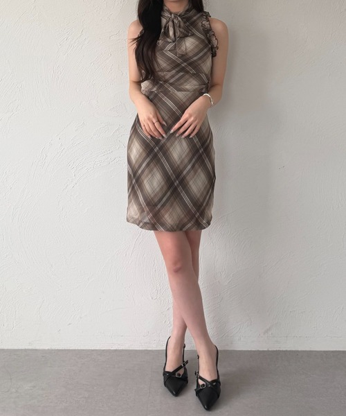 fupel(フぺル)の「2way ribbon american sleeve onepiece / 2way リボンアメスリワンピース(ワンピース・レディース・ブラウン/ピンク/ライトブルー・FREE)」の19枚目の写真